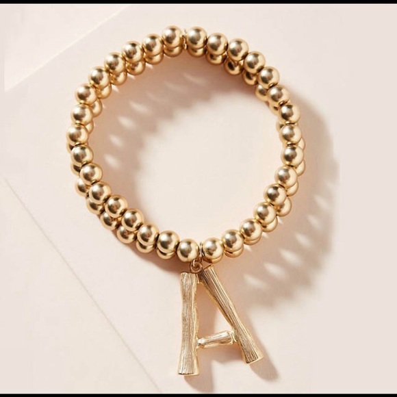 Initial Beaded Bracelet - Picture 2 of 4